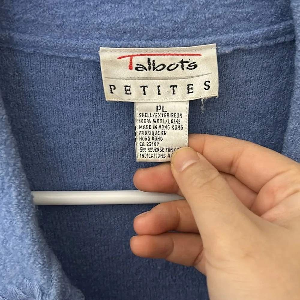 Vintage Talbots 100% wool Buttoned Front Jacket. Size LP - Picture 4 of 9